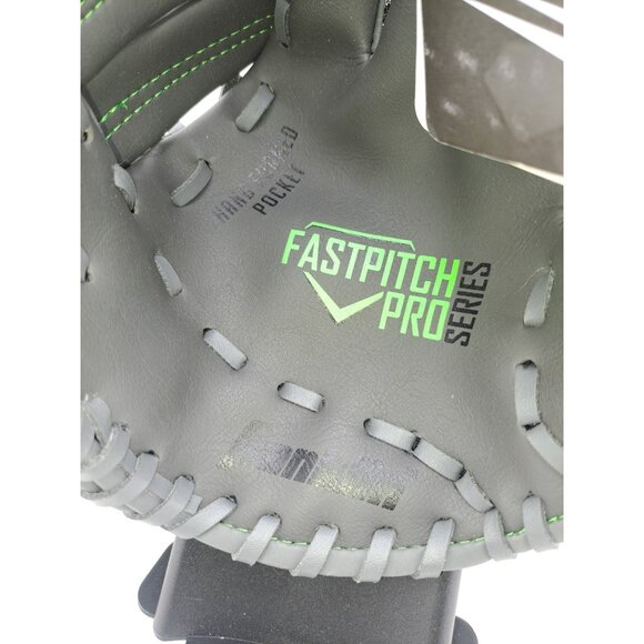NWT FRANKLIN 11" FASTPITCH PRO SERIES RHT SOFTBALL GLOVE Green/grey - Picture 6 of 6